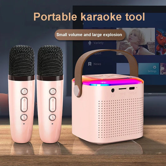 Bluetooth Mini Karaoke Machine RGB Lights