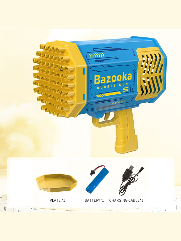 77 Holes Bubble Gun Bazooka With Lights