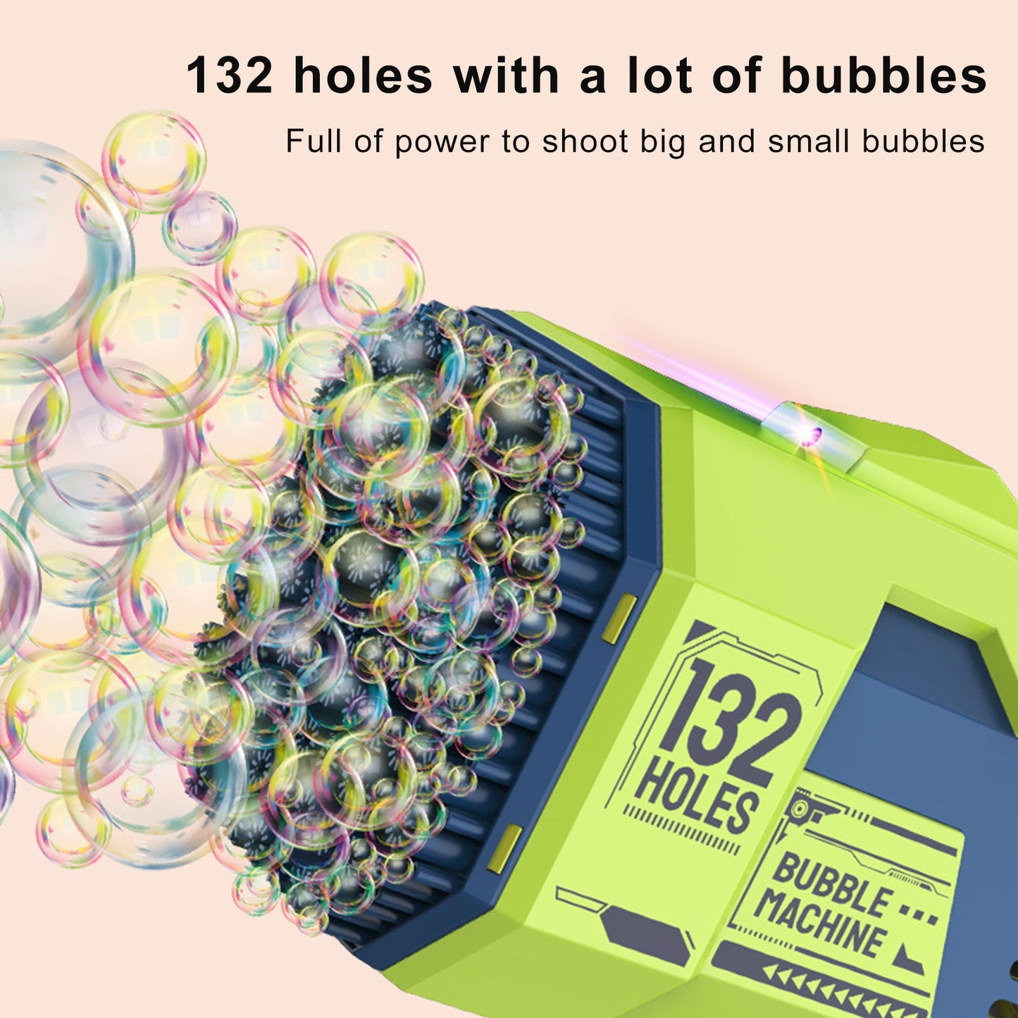 132 Hole Bubble Gun Bazooka